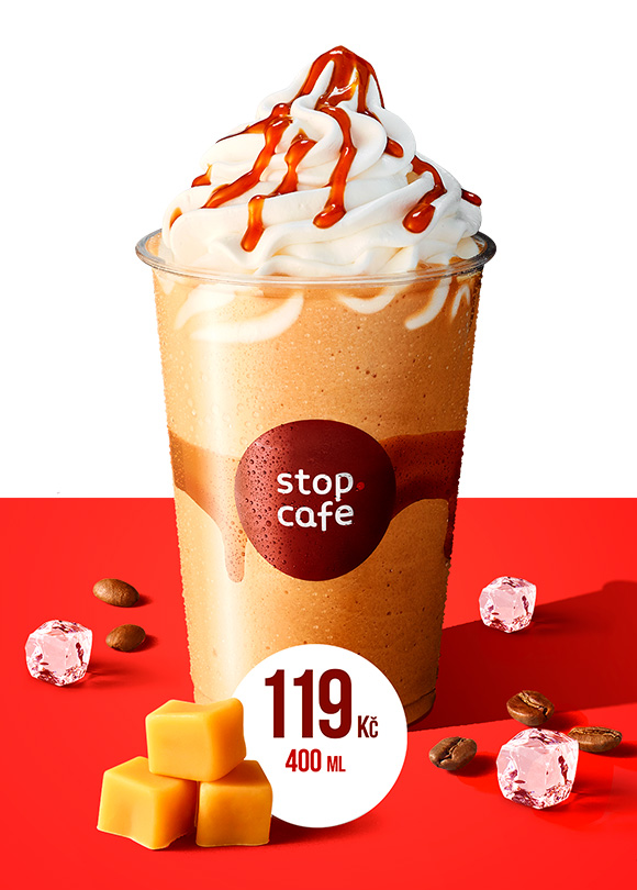 Frappé slaný karamel